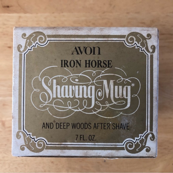 Collectable Avon Iron Horse Shaving Mug & Deep Woods Aftershave Locomotive 1974 - Picture 3 of 7